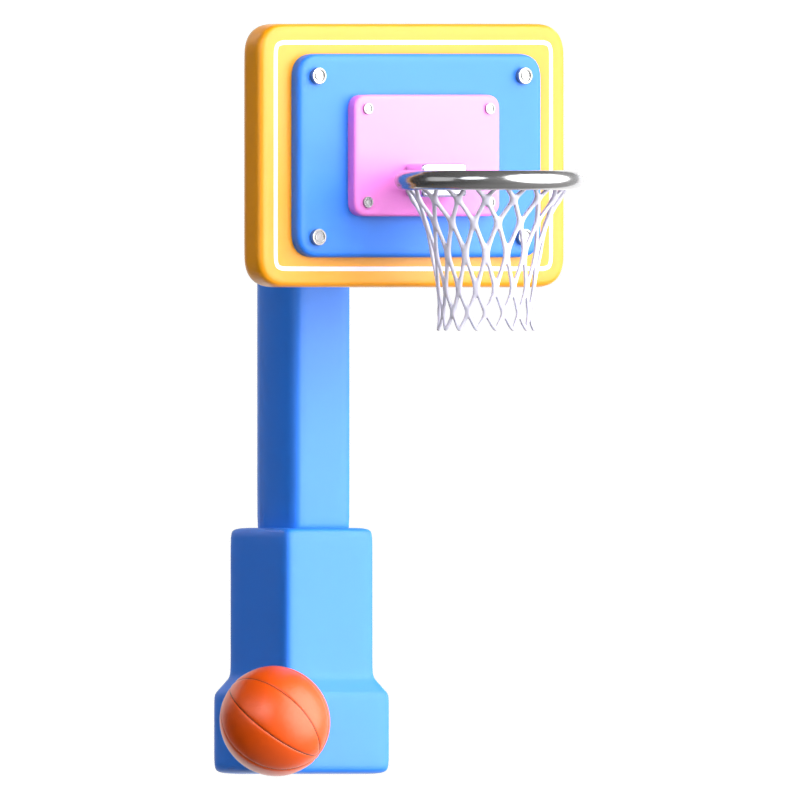 Basketball Hoop 3D Icon