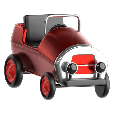 Pedal Car 3D Icon 3D Graphic