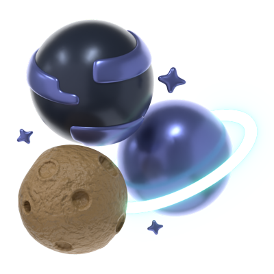 planeten 3d-symbol 3D Graphic