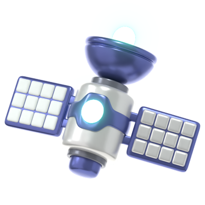 Satellite 3D icon 3D Graphic