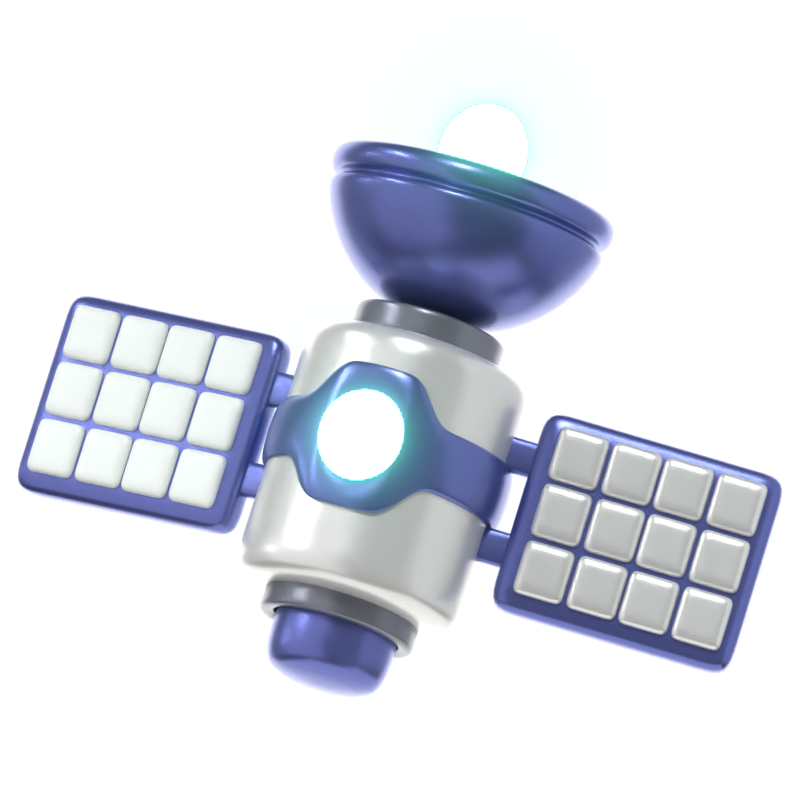 Satellite 3D icon 3D Graphic