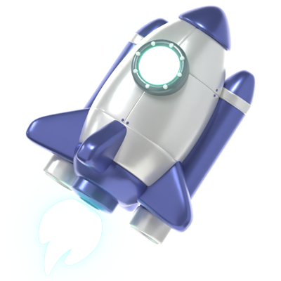 Rocket 3D Icon 3D Graphic