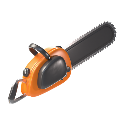 Chainsaw Machine 3D Icon 3D Graphic