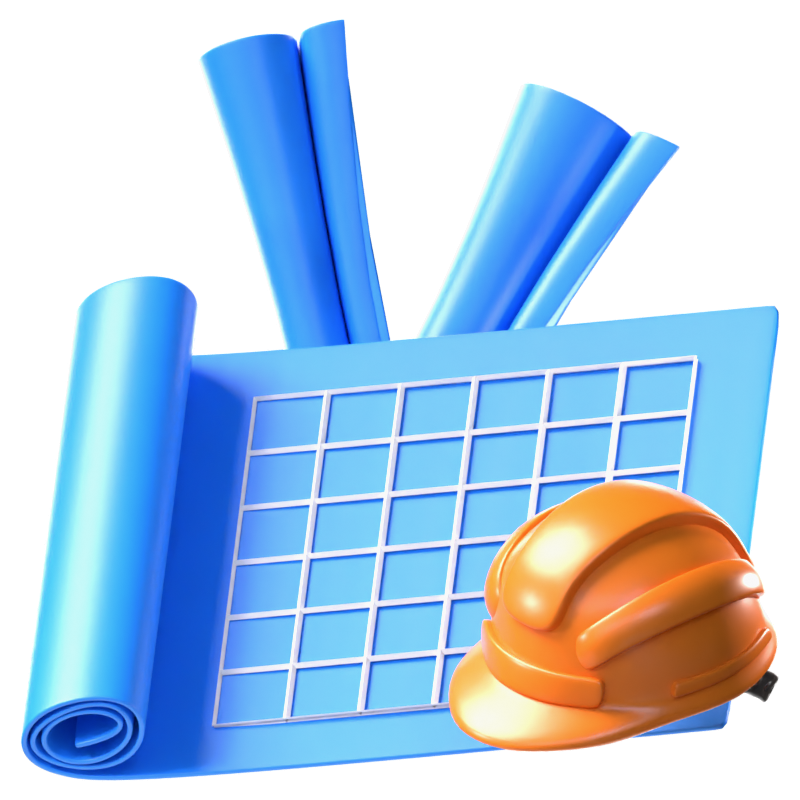 Blueprint 3D Icon 3D Graphic