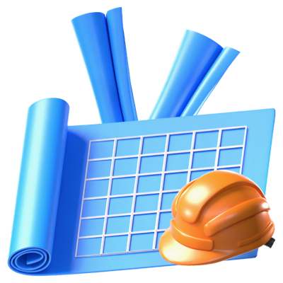 Blueprint 3D Icon 3D Graphic