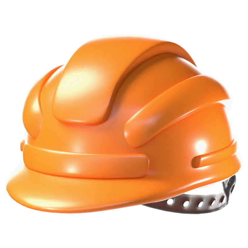 Safety Helmet 3D Icon 3D Graphic