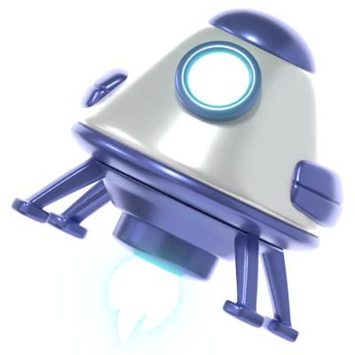 Space Capsule 3D Icon 3D Graphic