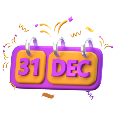 December Calendar 3D Icon 3D Graphic