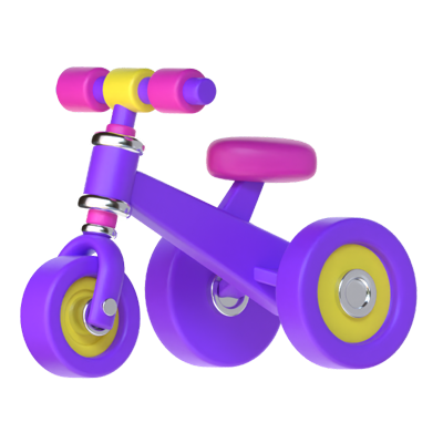 Children Tricycle 3D Icon 3D Graphic