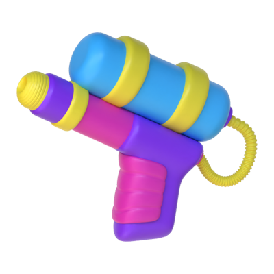 Watergun Toy 3D Icon 3D Graphic