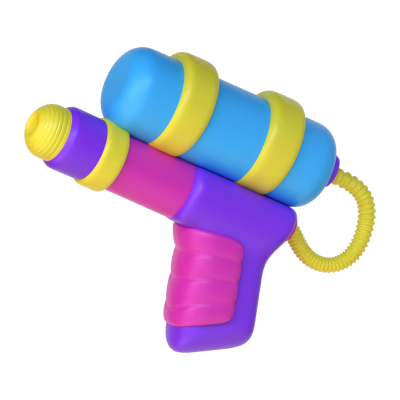 Watergun Toy 3D Icon