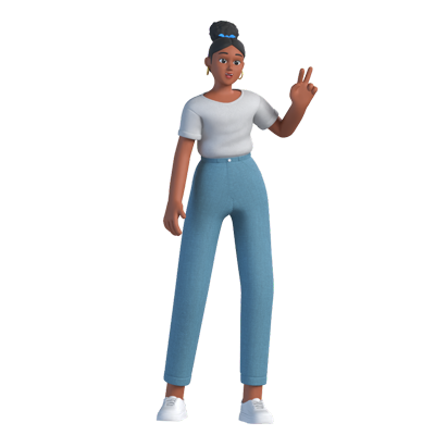 Kelly Copywriter 3D Character 3D Graphic