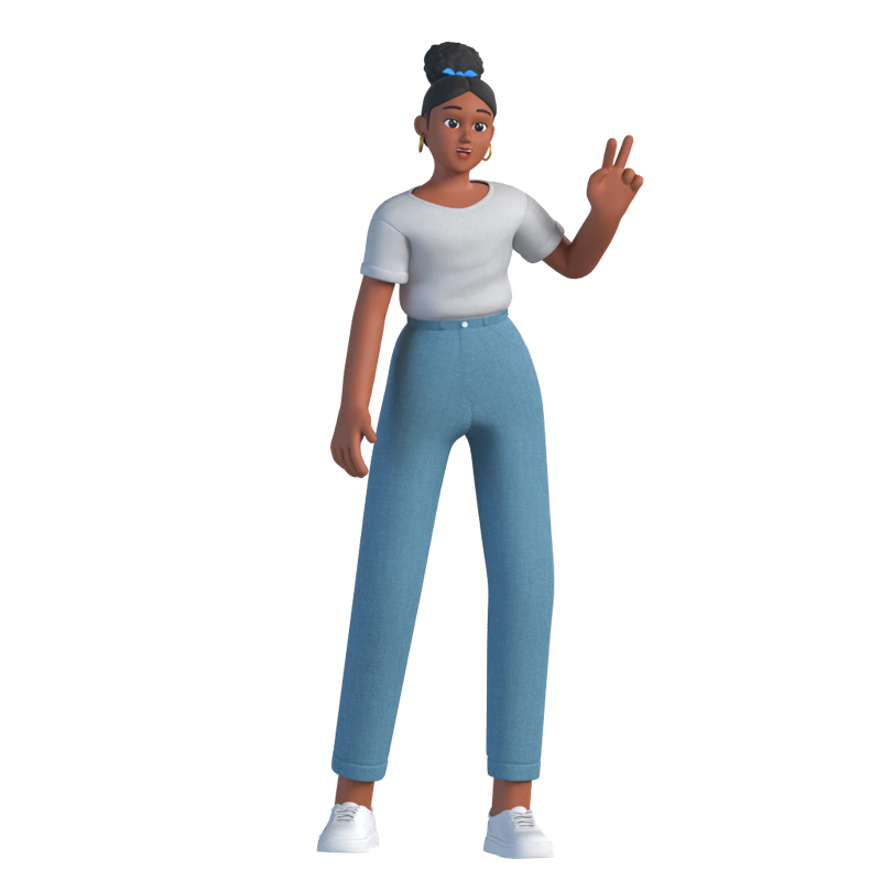 Kelly Copywriter 3D Character