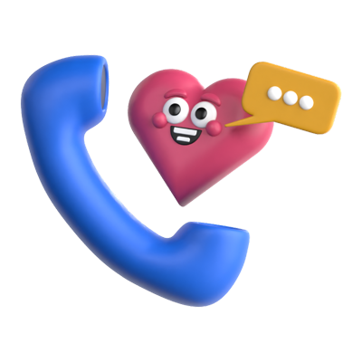 Phone Call 3D Icon 3D Graphic