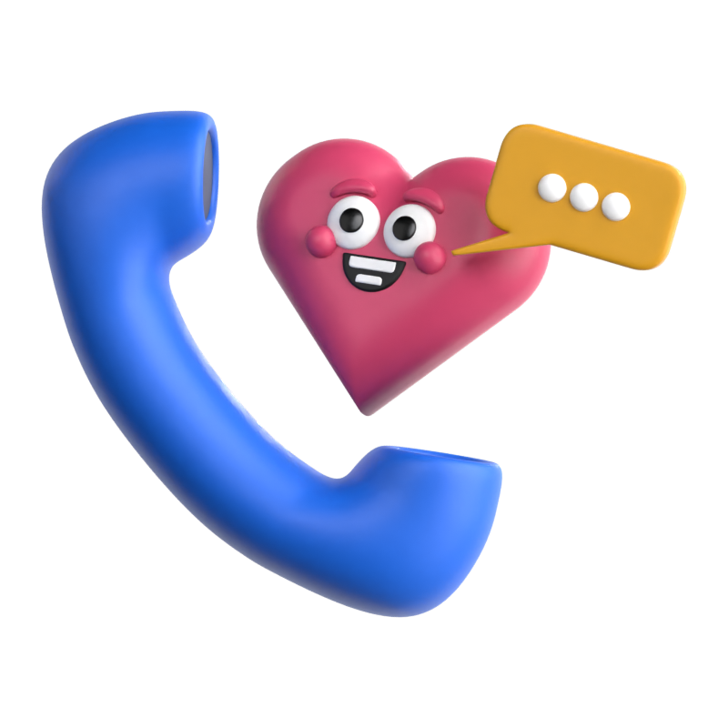 Phone Call 3D Icon 3D Graphic