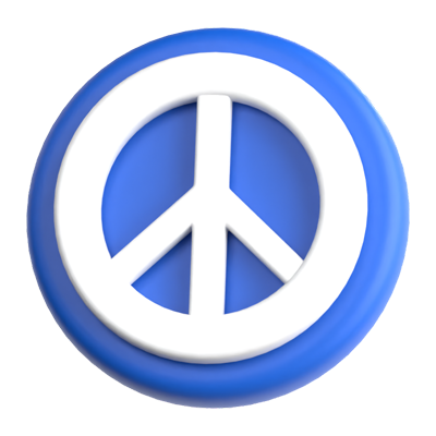 Peace Sign 3D Icon 3D Graphic