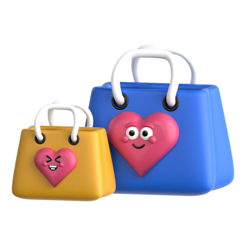 Shopping 3D Icon 3D Graphic