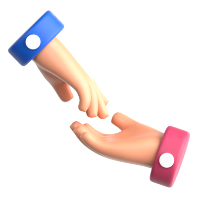 Helping Hand 3D Icon 3D Graphic