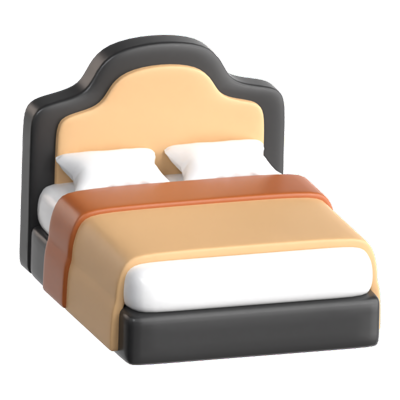 cama icono 3d 3D Graphic