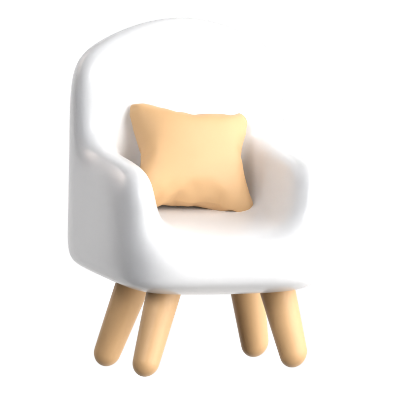 Chair 3D Icon 3D Graphic