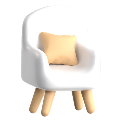 Silla Icono 3D 3D Graphic