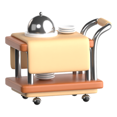 Room Service 3D Icon 3D Graphic