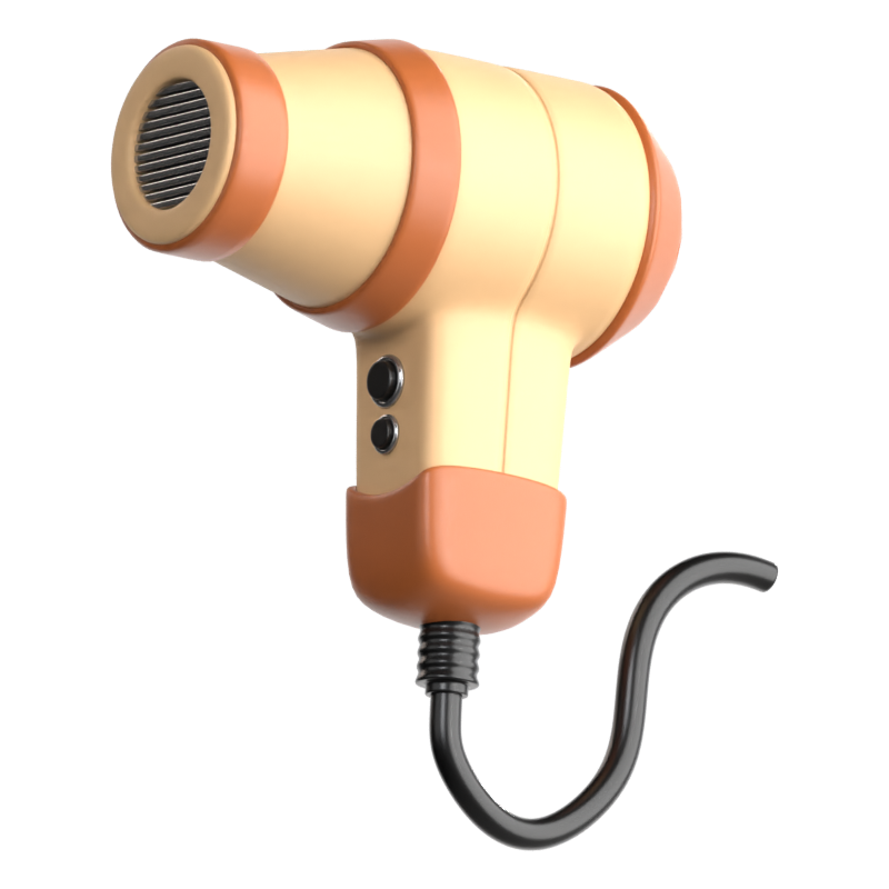 Hairdryer 3D Icon 3D Graphic