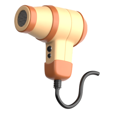 Hairdryer 3D Icon 3D Graphic