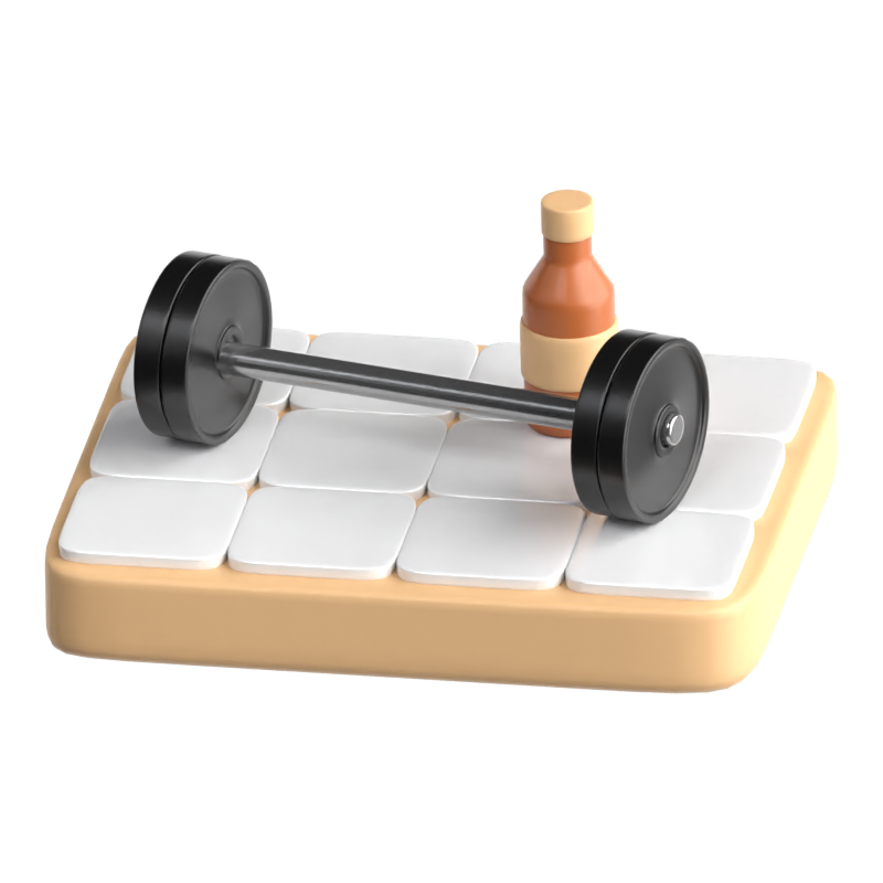 Gimnasio Icono 3D 3D Graphic