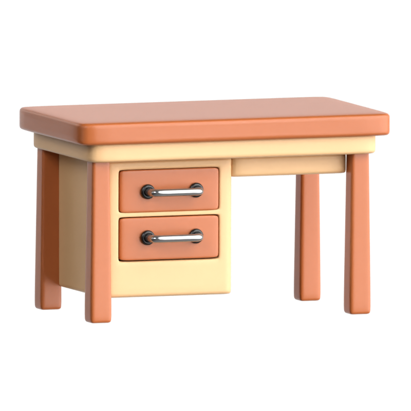 Desk 3D Icon 3D Graphic