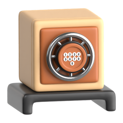 Safe 3D Icon 3D Graphic