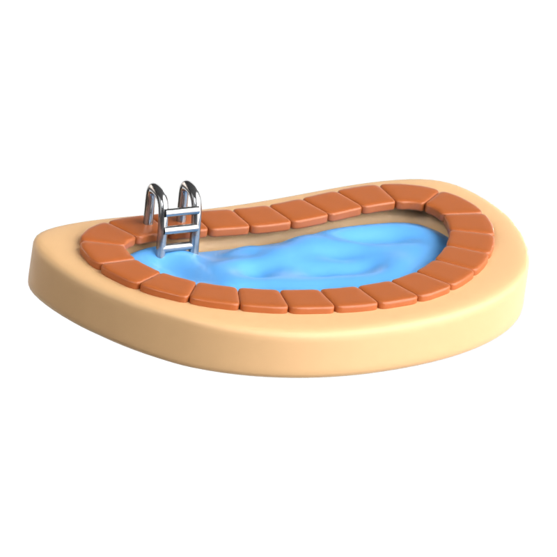 Swimming Pool 3D Icon 3D Graphic