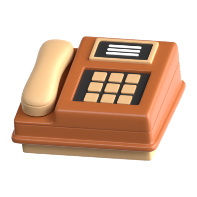 Telephone 3D Icon 3D Graphic