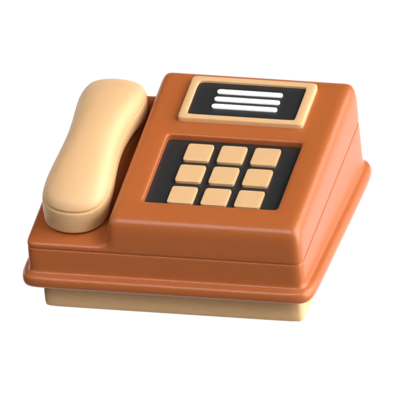 Telephone 3D Icon 3D Graphic