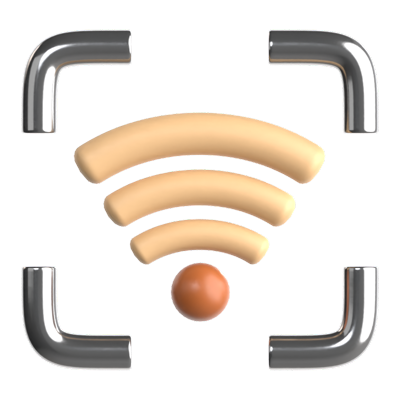 Wifi 3D-Symbol 3D Graphic