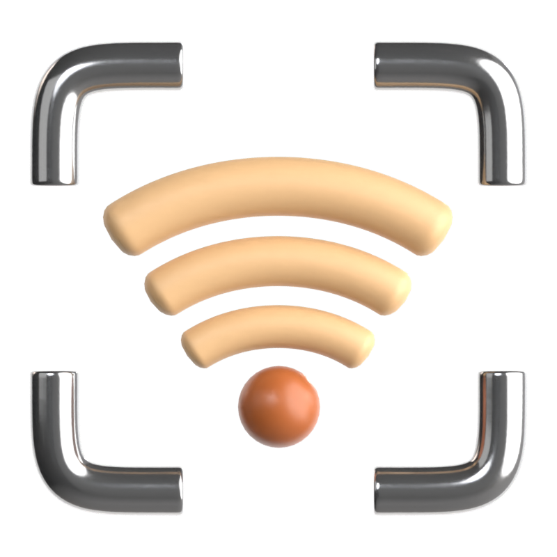 Wifi 3D-Symbol