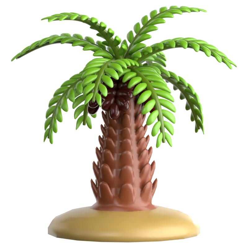 Palmera datilera Icono 3D