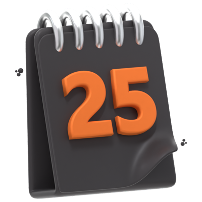 calendario icono 3d 3D Graphic