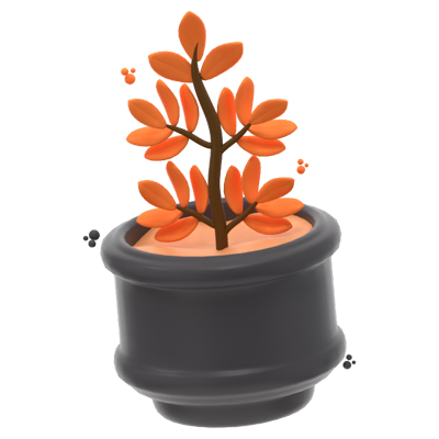 Decorative Plant 3D Icon 3D Graphic