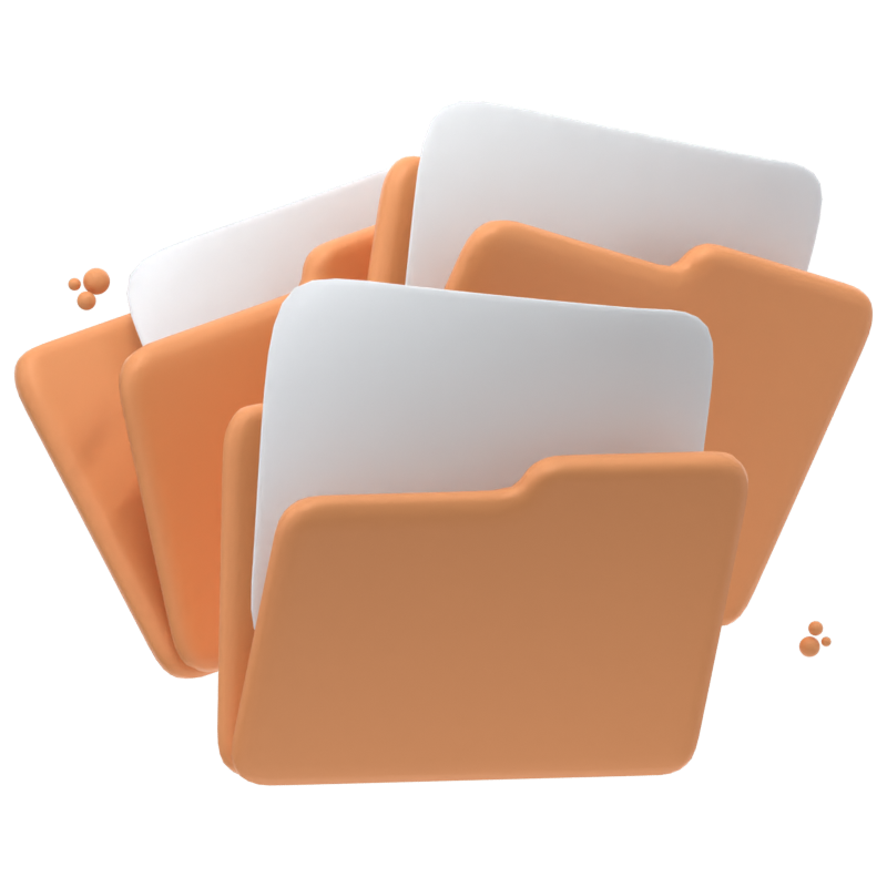 File Folder 3D Icon 3D Graphic