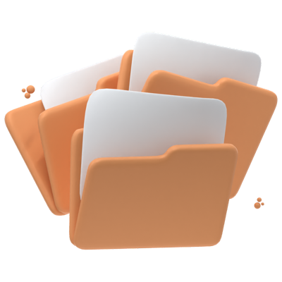 File Folder 3D Icon 3D Graphic