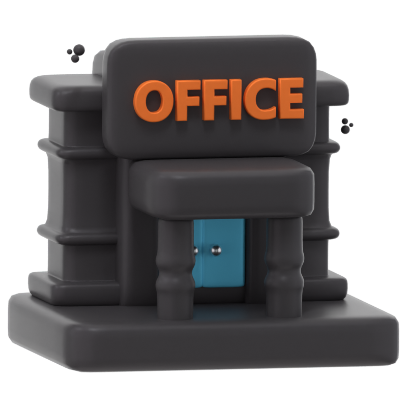 Office Building 3D Icon 3D Graphic