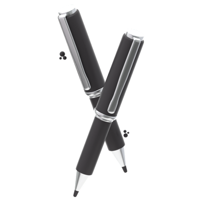 Stift 3D-Symbol 3D Graphic