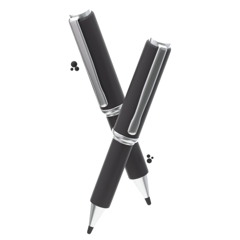 Stift 3D-Symbol 3D Graphic