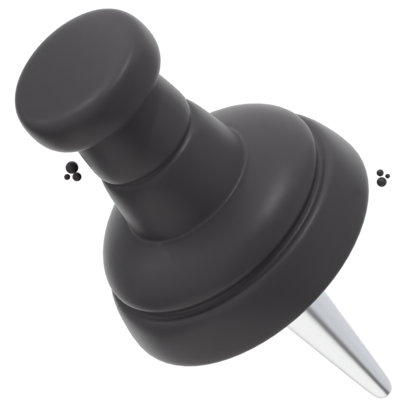 Push Pin 3D Icon 3D Graphic