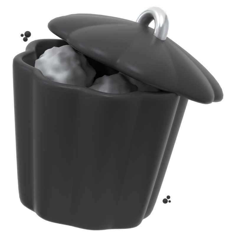 Trash Can 3D Icon 3D Graphic