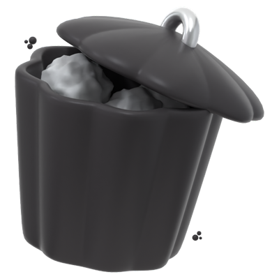 Trash Can 3D Icon 3D Graphic