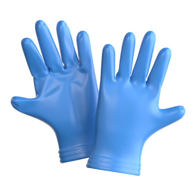 Medical Glove 3D Icon 3D Graphic