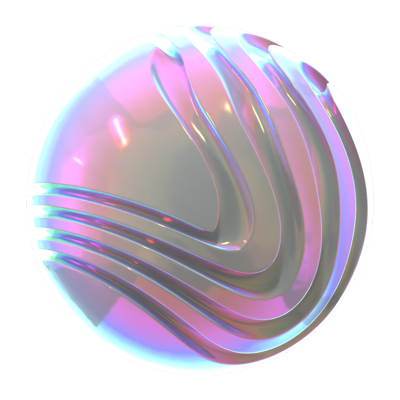 hologramm geometrisch abstrakt rund 3d icon 3D Graphic