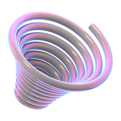 hologramm geometrische spirale kreis 3d-symbol 3D Graphic